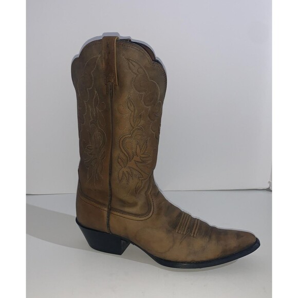 Ariat Boots Womens Size 9 Brown Leather Western Cowboy Pointed Toe Style 15779 - Picture 2 of 10